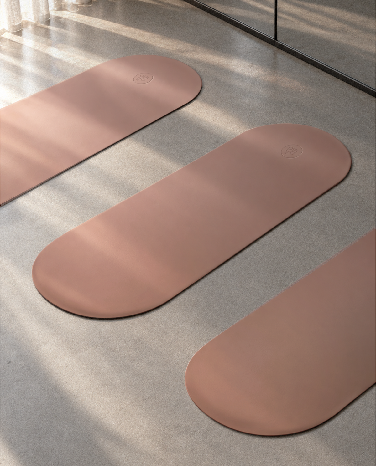 Oval Advanced Grip Yoga Mat - Blush