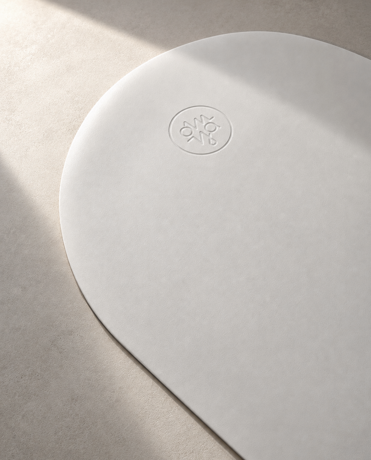 Oval Advanced Grip Yoga Mat - Pearl