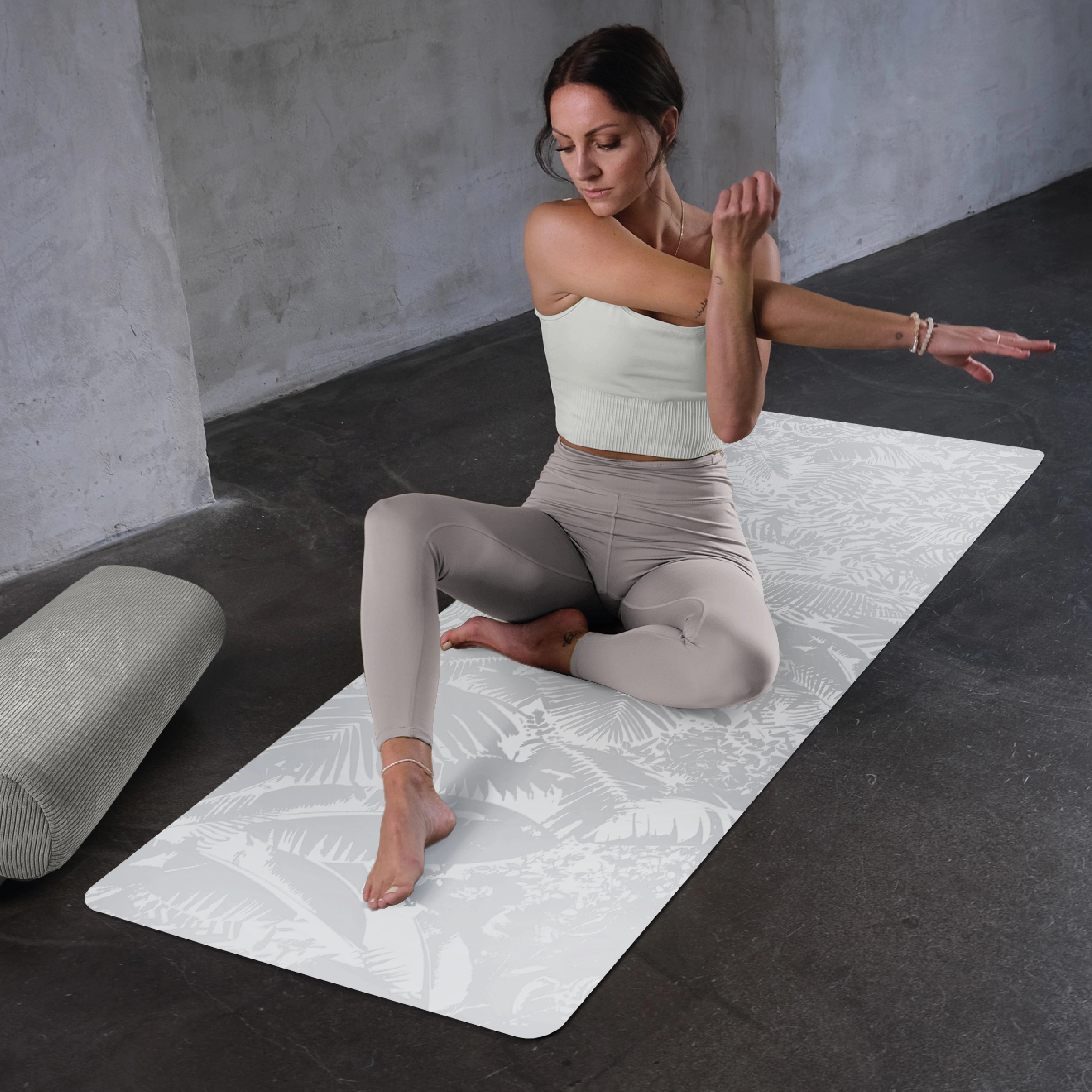 Advanced Grip Yogamatte - Light Botanic (B-Ware)