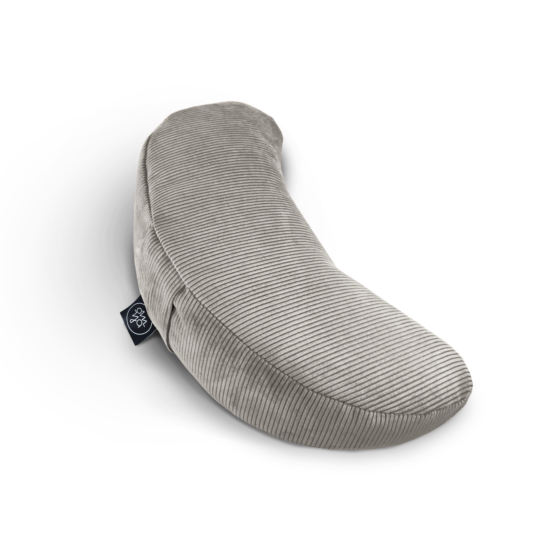 Design Yoga Halbmond Kissen - Pale Cord