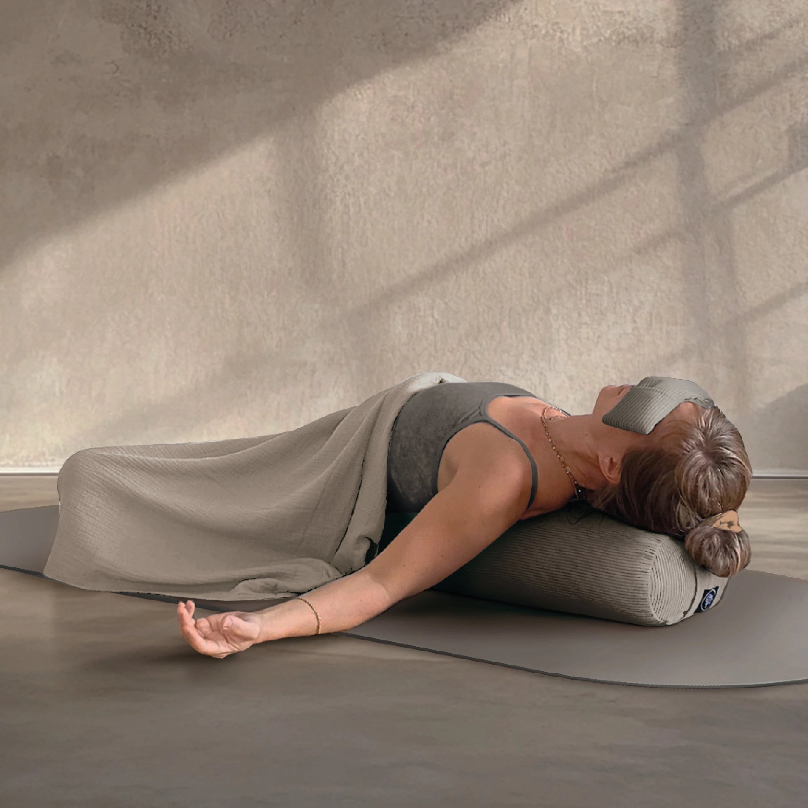 Shavasana Decke - Dune Musselin