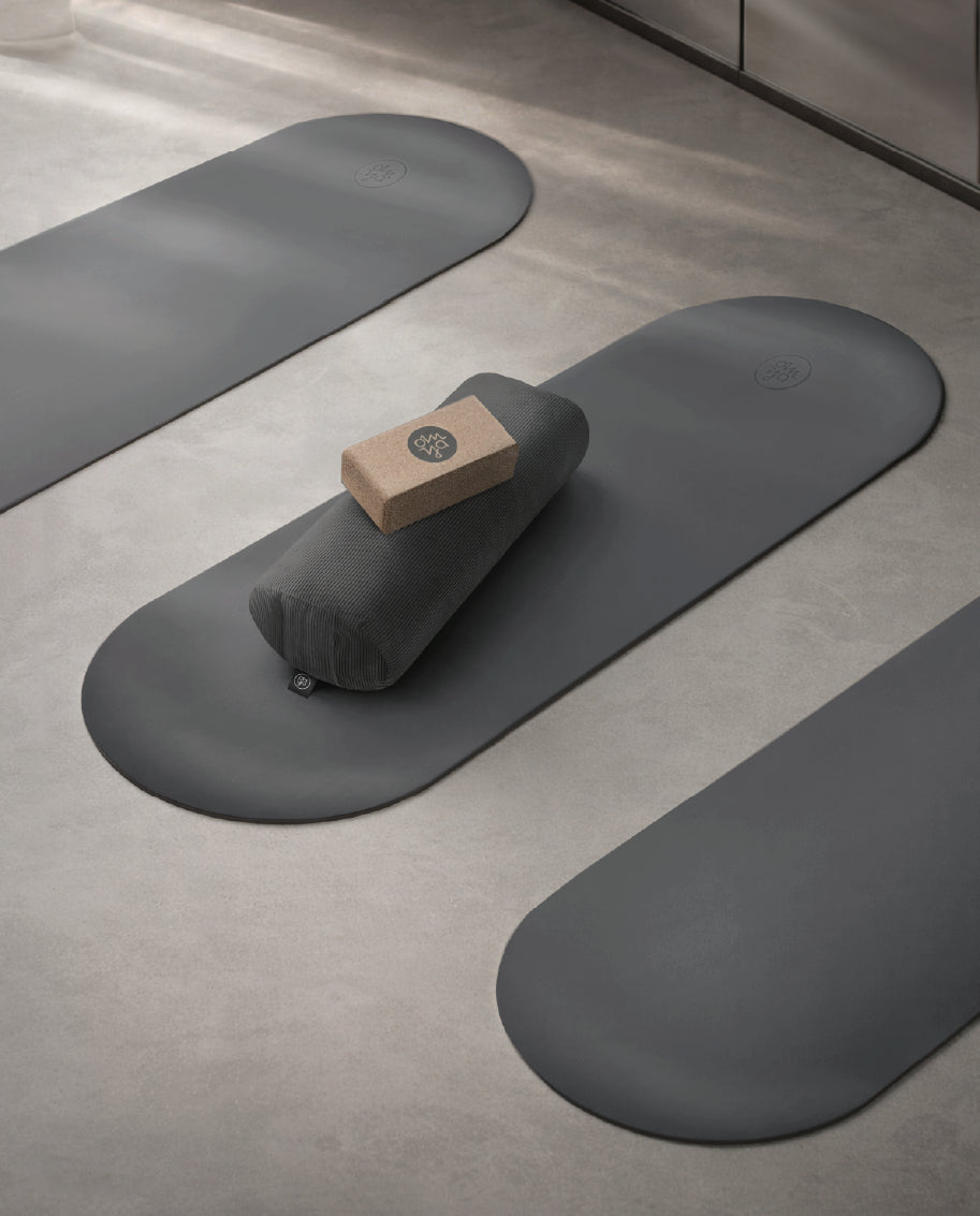 Oval Advanced Grip Yogamatte - Granit