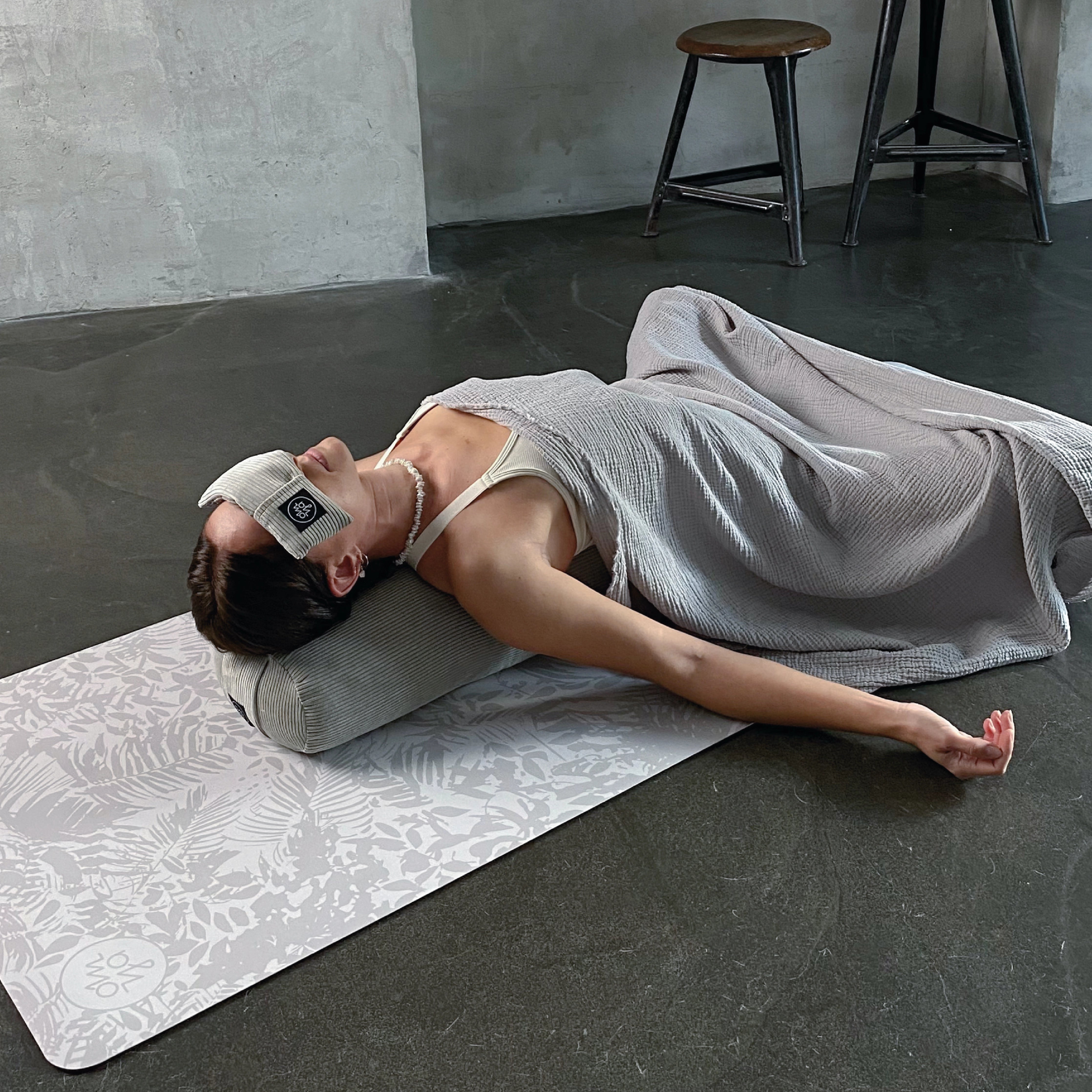 Advanced Grip Yogamatte - Light Botanic (B-Ware)