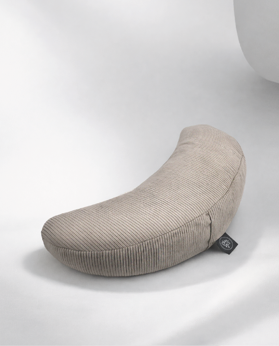 Design Yoga Halbmond Kissen - Dune Cord