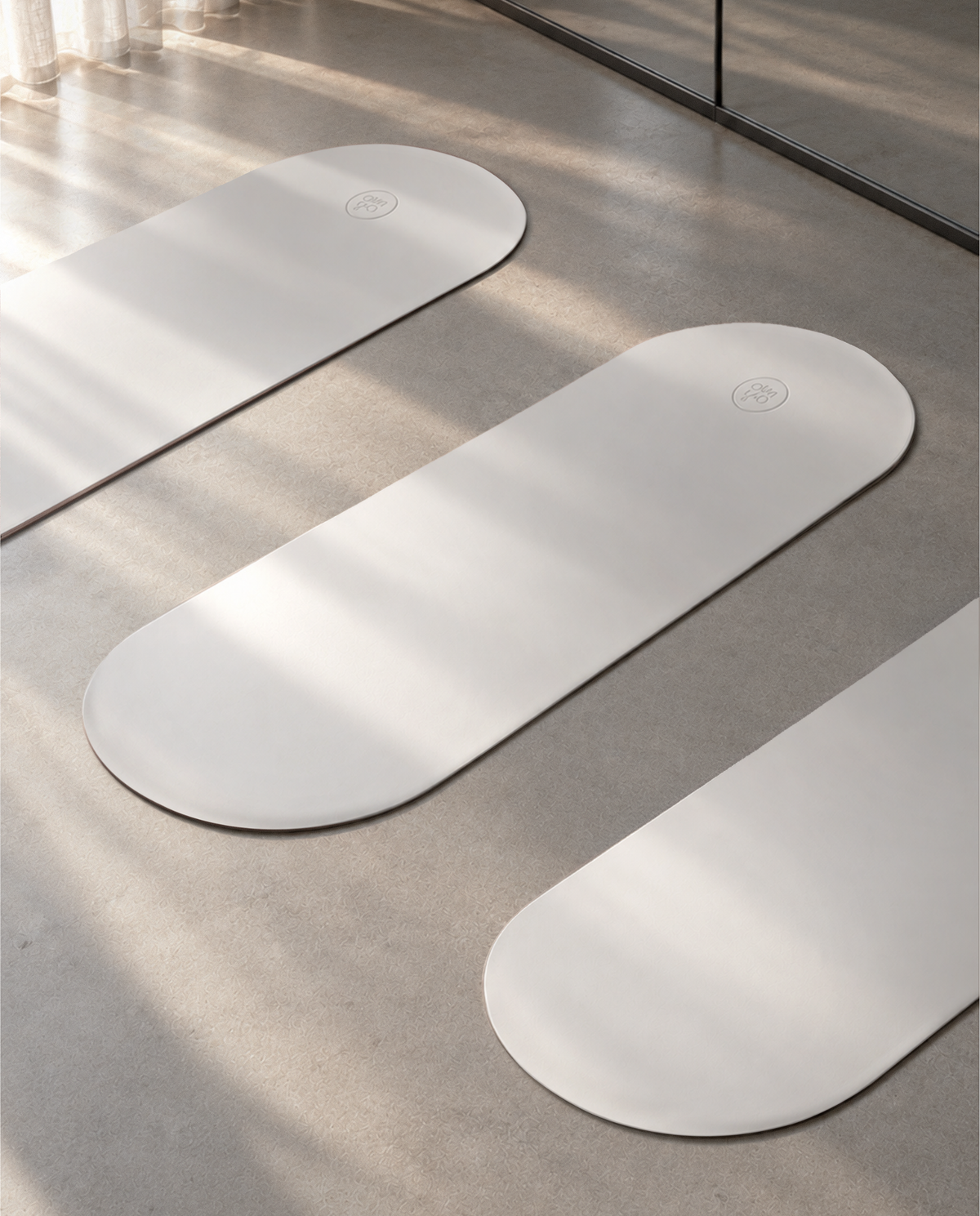 Oval Advanced Grip Yoga Mat - Pearl