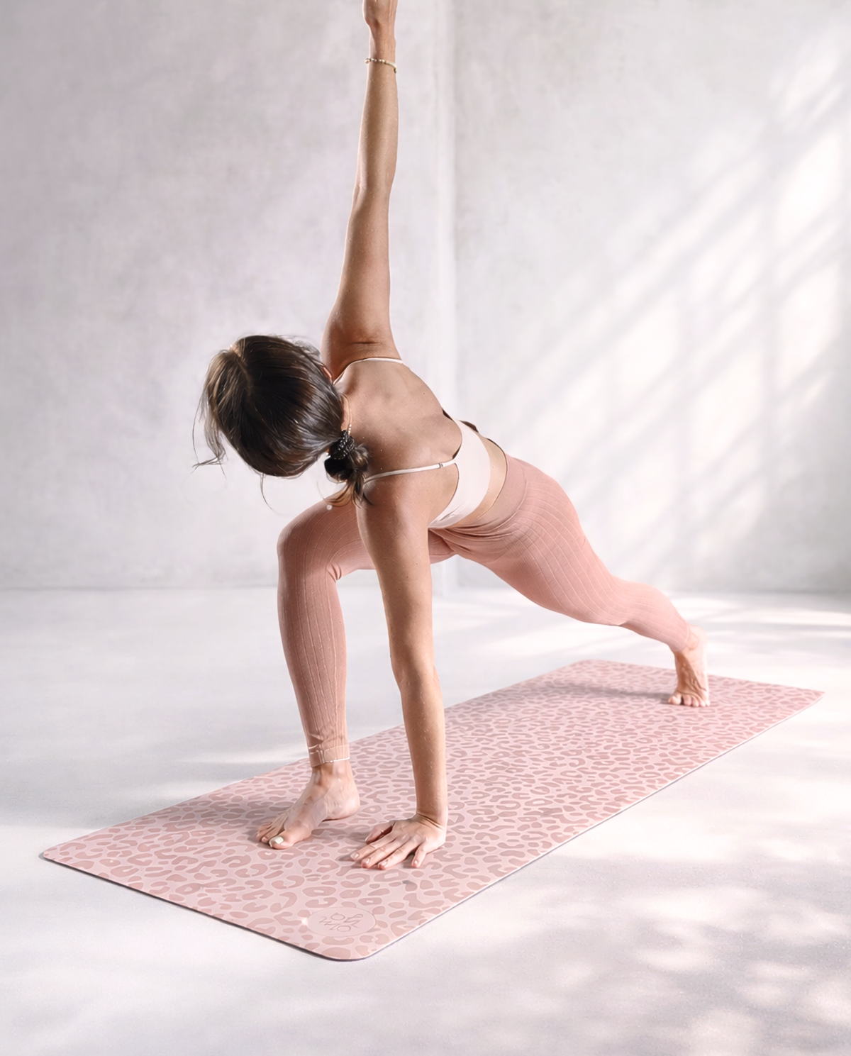 Yoga Mat Advanced Grip - Rose Wild Cat