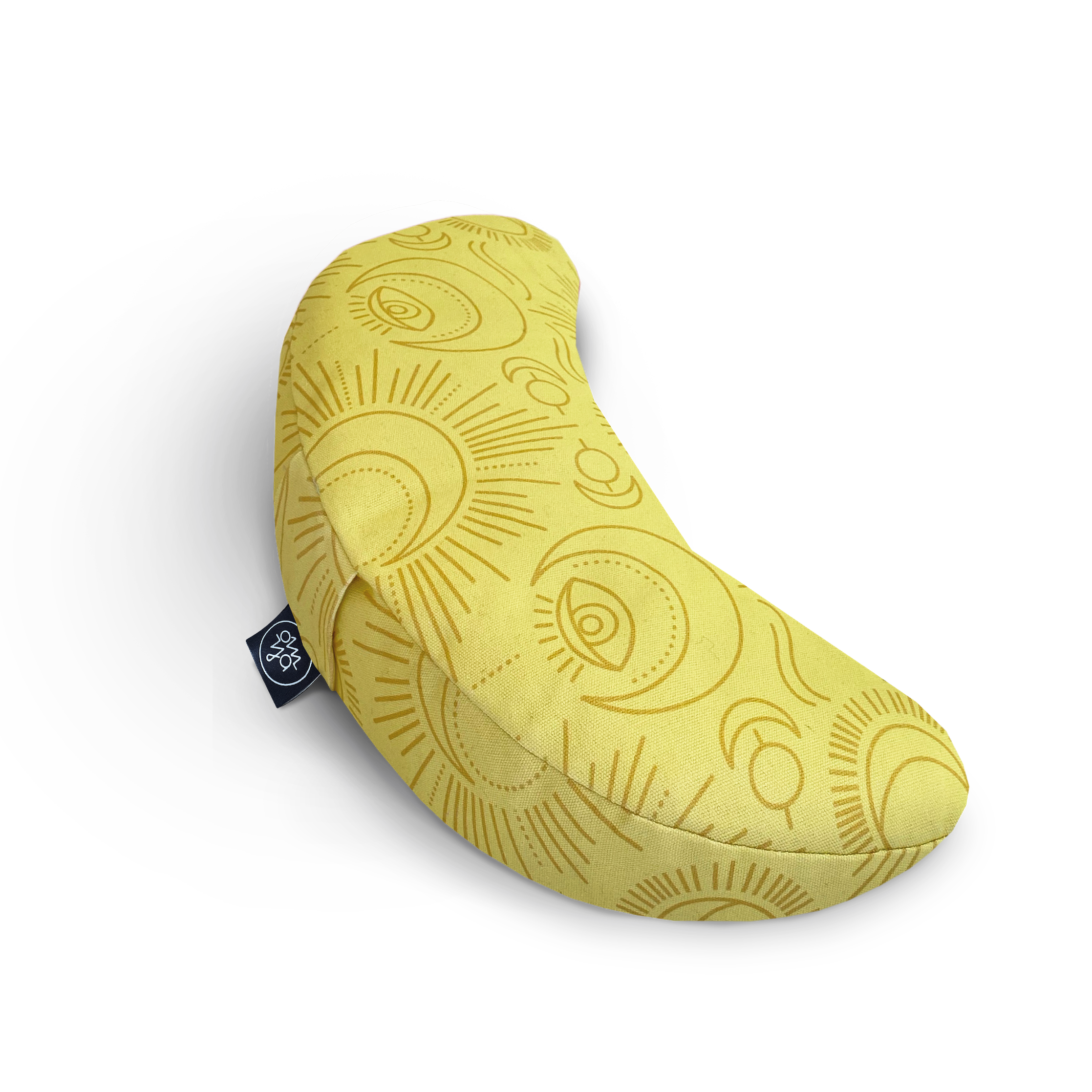 Design Yoga Halbmond Kissen - Rising Sun & Moon