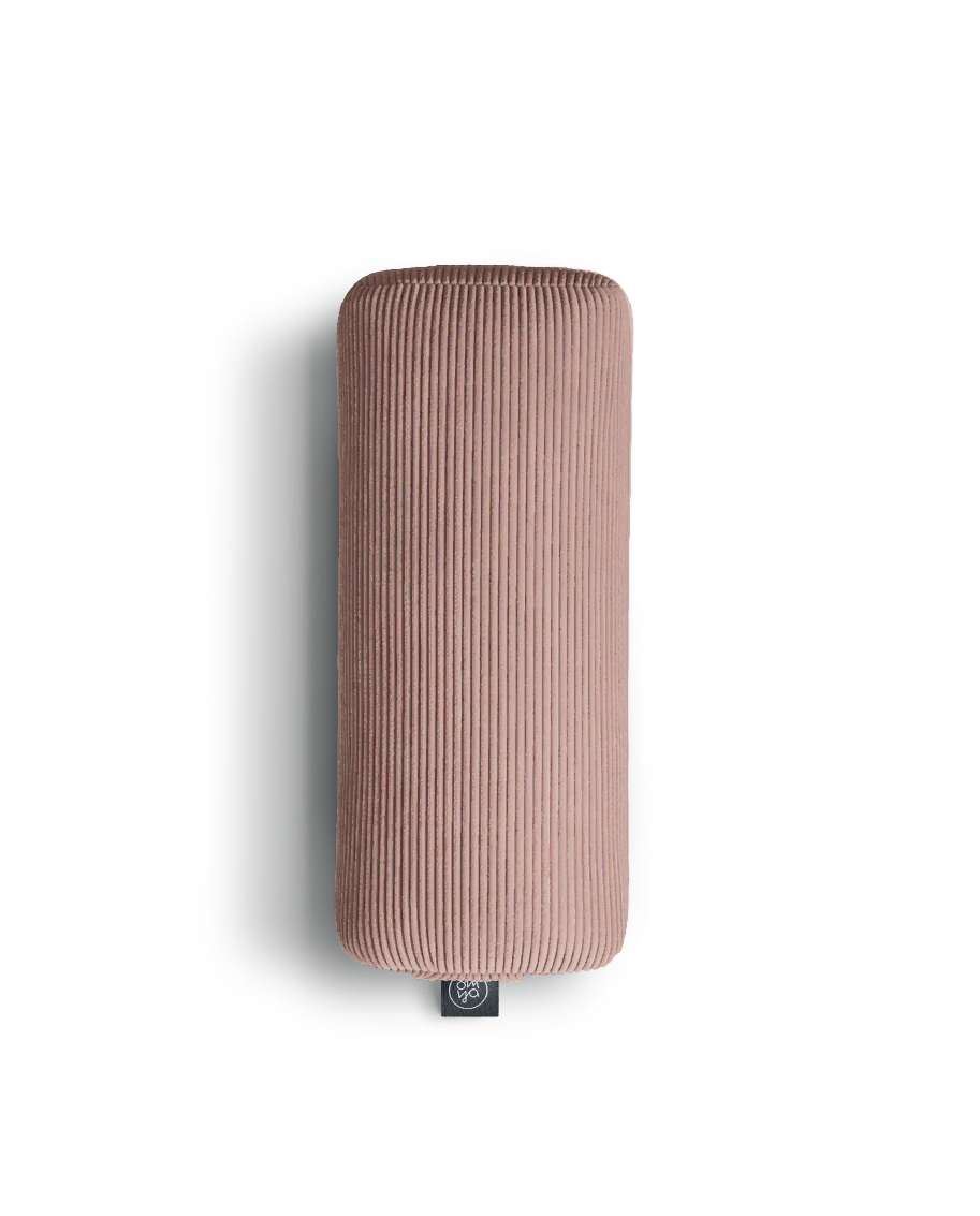 Children's yoga bolster - blush cord