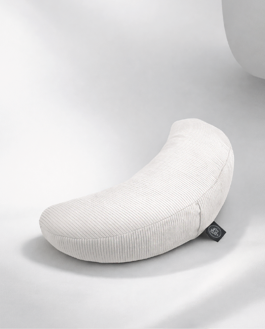 Design Yoga Halbmond Kissen - Pearl Cord
